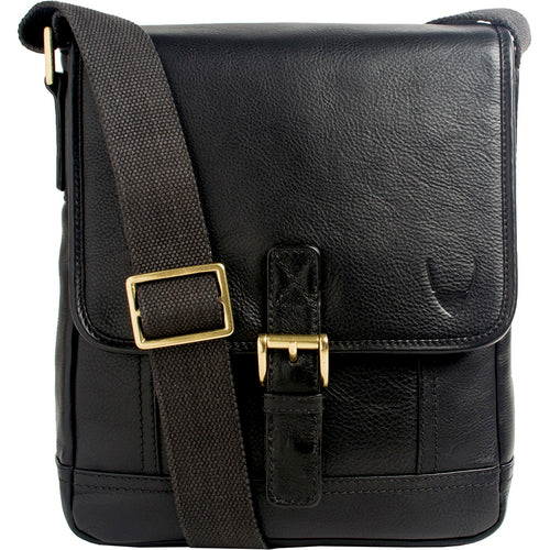 Hunter Small Leather Crossbody Messenger