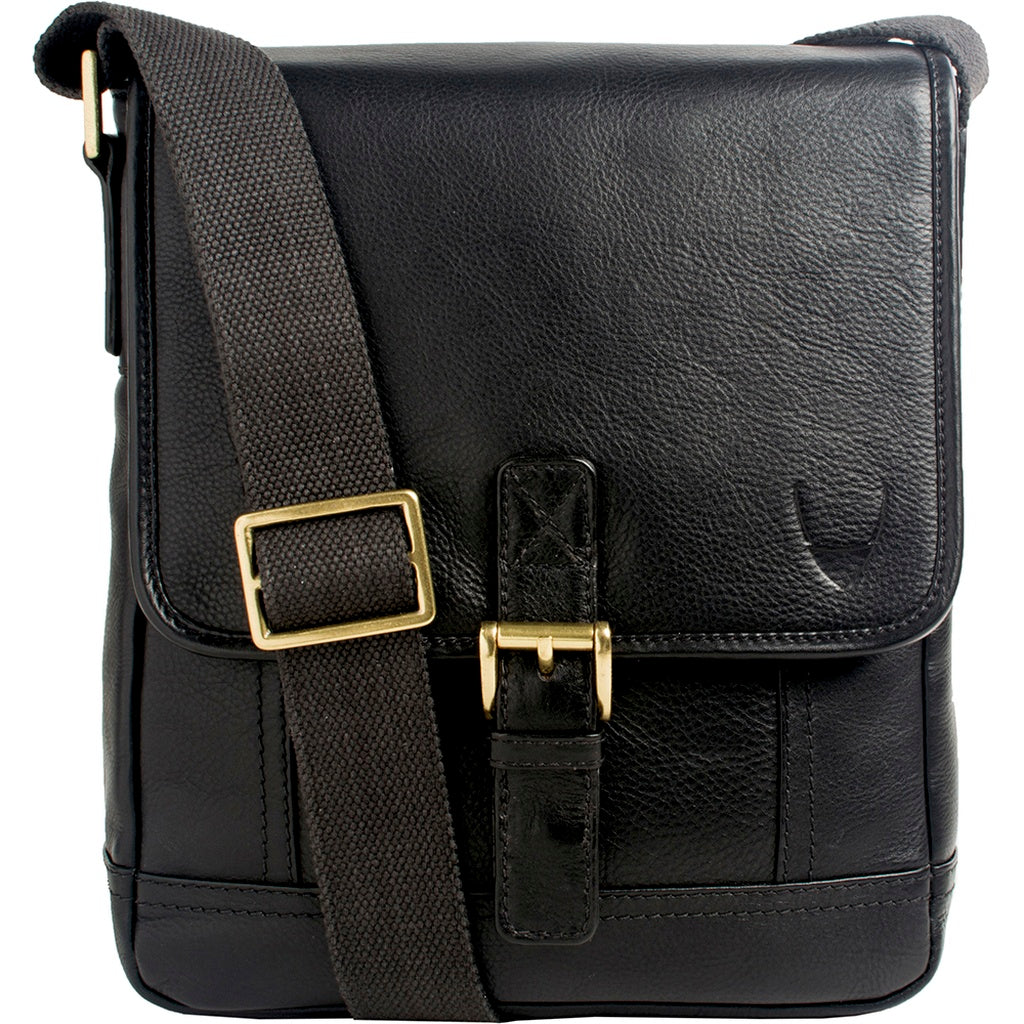 Hunter Small Leather Crossbody Messenger