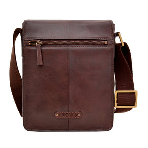 Aiden Small Leather Messenger Cross Body Bag