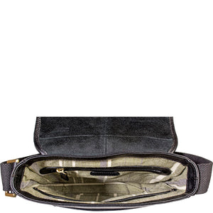 Hunter Small Leather Crossbody Messenger